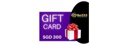 50% Discount Gift Card 7.7 - SGD 300 (SG ONLY)